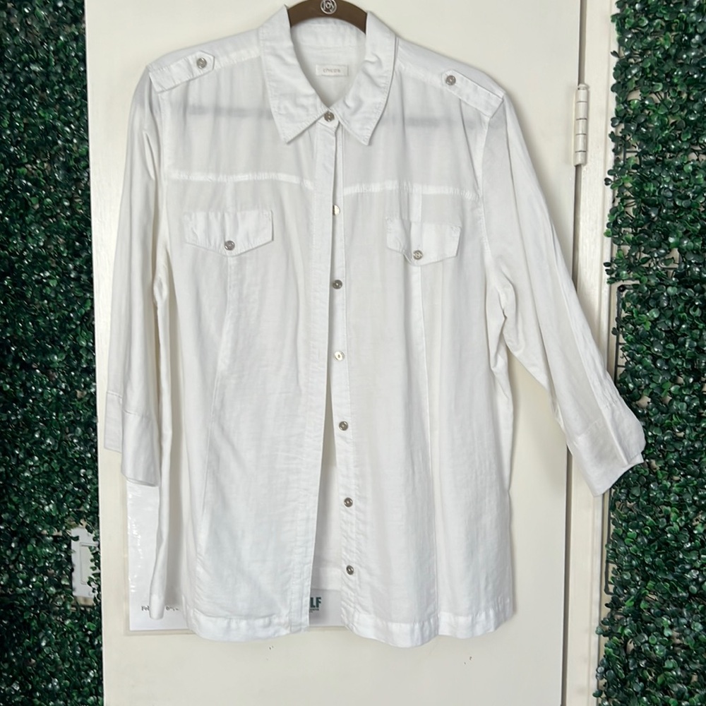 Chico’s  3/4 Sleeve Button Shirt